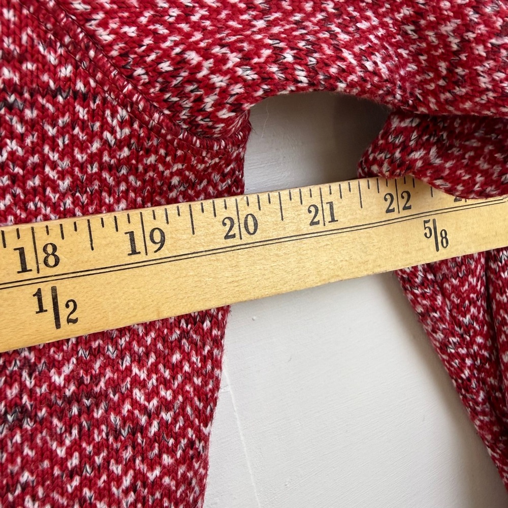 Rab Amy Hoody Red White Marl Full Zip‎ Fleece Sweater Jacket WOMEN M - Picture 10 of 11